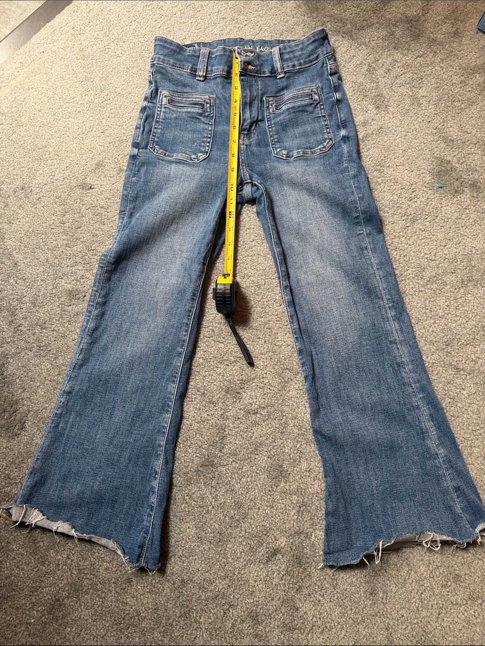 American Eagle Mid Wash Blue Women's Flared Jeans 4S